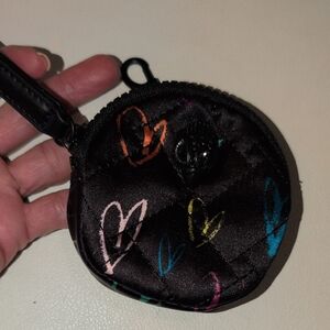 Karl Lagerfield Quilted Heart Pattern Coin Purse